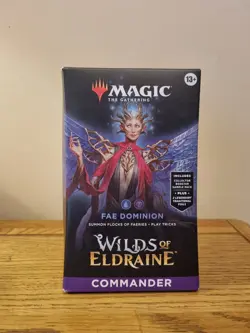 MTG magic the gathering Wilds of Eldraine - Fae Dominion - commander deck - BNIB - Image 1