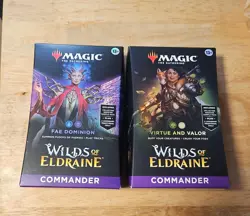 Wilds of Eldraine Commander Deck Set - Virtue and Valor / Fae Dominion - Image 1