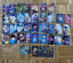 Dragon Ball Z PP Card Part 27 Regular Set 34/36 + 4 Prism - Image 1