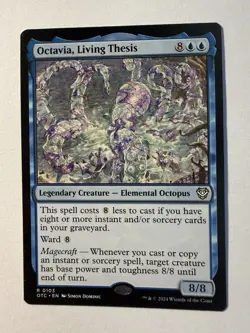 Octavia, Living Thesis 103 Near Mint NM OTC Outlaws Commander Magic MTG - Image 1
