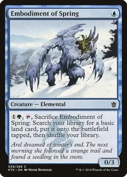 MTG C REGULAR - KTK: KHANS OF TARKIR - LP- EMBODIMENT OF SPRING 039/269 - Image 1
