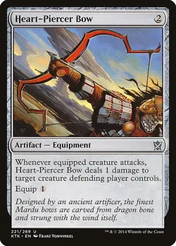 MTG UC REGULAR - KTK: KHANS OF TARKIR - LP- HEART-PIERCER BOW 221/269 - Image 1
