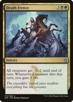 MTG UC REGULAR - KTK: KHANS OF TARKIR - LP- DEATH FRENZY 172/269 - Image 1