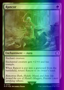 MTG Magic the Gathering Rancor (733/1190) Fallout NM FOIL- SURGE - Image 1