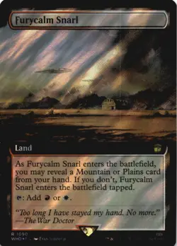 MTG Furycalm Snarl (Extended Art) (Surge Foil) Foil NM Doctor Who - Image 1