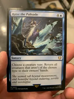 MTG ~ Raise the Palisade ~ Tales of Middle-earth Commander ~ Near Mint ~ Rare - Image 1