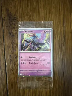 Xerneas 064/132 Mega Evolution Stamped Promo Sealed Pokemon TCG Card ME01 - Image 1
