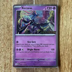 Xerneas 064/132 Mega Evolution Stamped Promo Sealed Pokemon TCG Card ME01 - Image 1