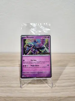Xerneas 064/132 Pokemon TCG Mega Evolution Stamped Promo Card - Sealed - Image 1