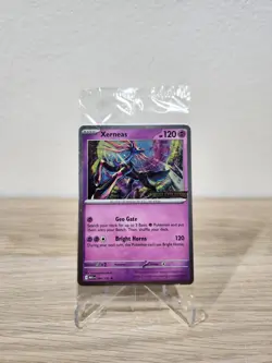 Xerneas 064/132 Pokemon TCG Mega Evolution Stamped Promo Card - Sealed - Image 1