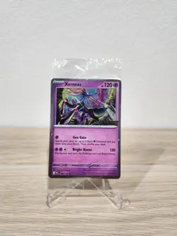 Xerneas 064/132 Pokemon TCG Mega Evolution Stamped Promo Card - Sealed - Image 1