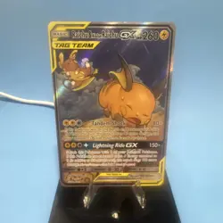 Raichu & Alolan Raichu GX 221/236 Sm-Unified Minds Ultra Rare Holo Full Art - Image 2