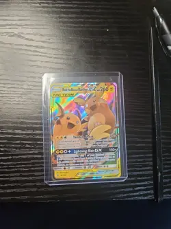 Pokemon TCG TAGTEAM Raichu and Alolan Raichu GX Tag Team - Image 1