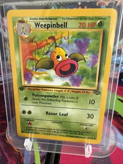 Pokemon TCG Weepinbell Jungle 1st Edition Uncommon Never Played, Near Mint! - Image 1