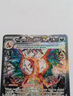 Pokemon Charizard ex SAR 223/197 Sv03: Obsidian Flames Holo Rare OBF EN - Image 3