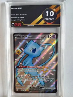 Carte Pokemon Francais Mew ex (PAF 216) Destinees de Paldea CGG 10 26800025 - Image 1