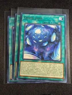 Yugioh - 3x Chaos Zone TOCH-EN056 Unlimited Rare NM - Image 1
