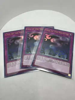 3x Yugioh Call of The Haunted LART-EN009 Ultra Rare Lost Art Promo - Image 1