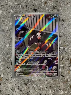Pokemon TCG Cards Houndour 204/197 Obsidian Flames Illustration Rare NM - Image 1