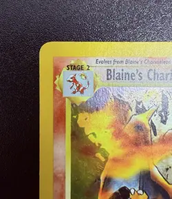 2000 Gym Challenge Blaine's Charizard 2/132 *1st Edition* Holo Pokemon TCG - Image 3