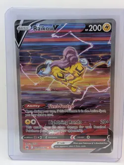 Pokemon TCG Raikou V GG41/GG70 Crown Zenith: Galarian Gallery Holo Full Art - Image 1