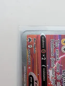 Pokemon TCG Raikou V GG41/GG70 Crown Zenith: Galarian Gallery Holo Full Art - Image 5