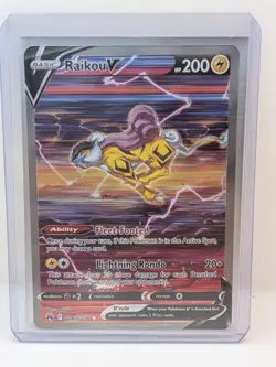 Pokemon TCG Raikou V GG41/GG70 Crown Zenith: Galarian Gallery Holo Full Art - Image 1