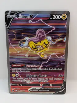Pokemon TCG Raikou V GG41/GG70 Crown Zenith: Galarian Gallery Holo Full Art - Image 2