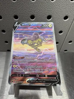 Pokemon TCG Raikou v GG41/GG70 Crown Zenith Galarian Gallery Card NM Condition - Image 2