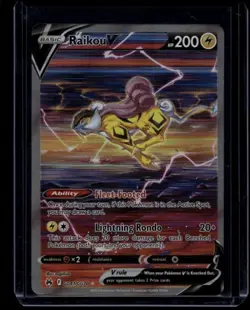 Pokemon TCG Raikou V GG41/GG70 Crown Zenith Galarian Gallery NM - Image 1