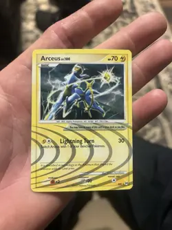 Pokemon TCG Arceus AR6/9 Holo Rare Light Play Condition - Image 1