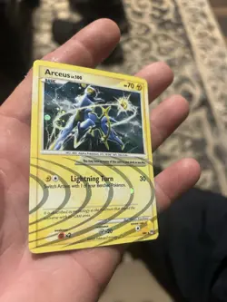 Pokemon TCG Arceus AR6/9 Holo Rare Light Play Condition - Image 2