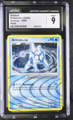2009 POKEMON PLATINUM ARCEUS ARCEUS AR4 RARE HOLO FOIL CGC 9 MINT A - Image 1