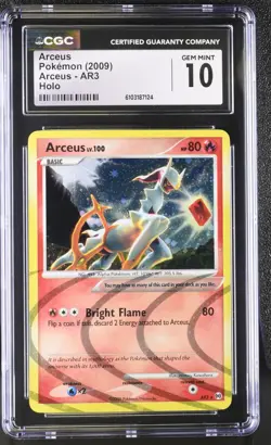 2009 POKEMON PLATINUM ARCEUS ARCEUS AR3 RARE HOLO FOIL CGC 10 GEM MINT - Image 1