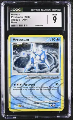 CGC 9 MINT Arceus 2009 Arceus AR4 Holo Pokemon Card - Image 1