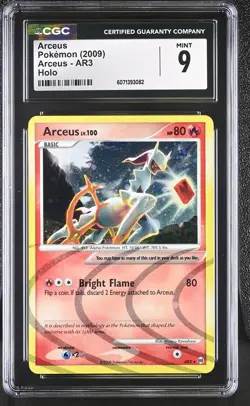 CGC 9 MINT Arceus 2009 Arceus AR3 Holo Pokemon Card - Image 1