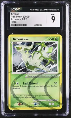 CGC 9 MINT Arceus 2009 Arceus AR2 Holo Pokemon Card - Image 1