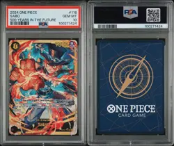 2024 One Piece 500 Years in the Future Sabo SECRET RARE PSA 10 GEM #118 FULL ART - Image 1