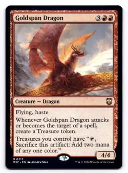 Goldspan Dragon NM Commander: Modern Horizons 3 0212 MTG Regular - Image 1