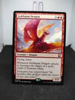 MTG Goldspan Dragon Commander: Modern Horizons 3 Fast Shipping Magic The Gatheri - Image 1