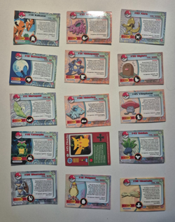 Collection of 15 Topps TV Pokemon Cards 1999 incl Blastoise and Holo Nidorino - Image 2