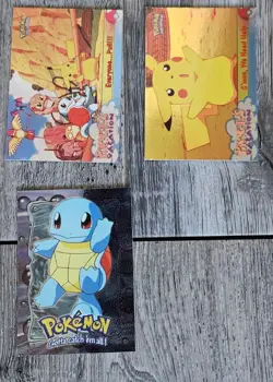 Pokemon Card Lot Of 7 Topps Movie Foil Holo Cards 1999 Black - Image 3