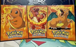 Topps Charizard Charmeleon & Charmander Pokemon Cards 1999 Non Holo NM - Image 1
