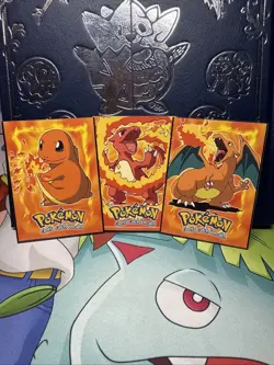 Topps Charizard Charmeleon & Charmander Pokemon Cards 1999 Non Holo NM - Image 2
