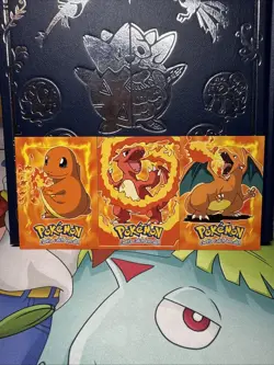 Topps Charizard Charmeleon & Charmander Pokemon Cards 1999 Non Holo NM - Image 3