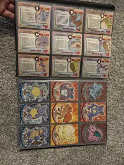 Pokemon TCG Vintage Binder with Topps Cards Holo and Non-Holo Bundle 1999 HP-LP - Image 3