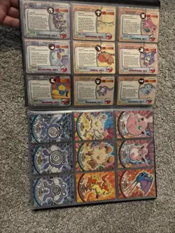 Pokemon TCG Vintage Binder with Topps Cards Holo and Non-Holo Bundle 1999 HP-LP - Image 4