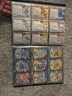 Pokemon TCG Vintage Binder with Topps Cards Holo and Non-Holo Bundle 1999 HP-LP - Image 5