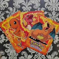 Topps Charizard Charmeleon & Charmander Pokemon Cards 1999 Non Holo NM - Image 1