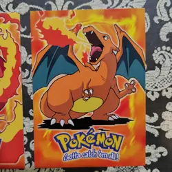 Topps Charizard Charmeleon & Charmander Pokemon Cards 1999 Non Holo NM - Image 3